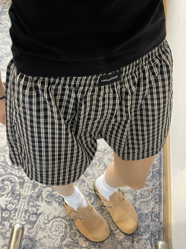 Golden08 American Retro A-Line Pants, Loose and Breathable, Pure Cotton, Boxer-Style Casual Large Size Plaid Home Shorts Golden08 American Retro A-Line Pants, Loose and Breathable, Pure Cotton, Boxer-Style Casual Large Size Plaid Home Shorts
