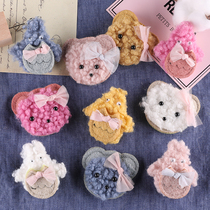 Cartoon plush Net red cute animal Joker hair accessories hairclip handmade DIY shoes and hats clothing accessories making materials