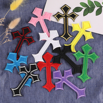 New Cross Multi-color embroidery badge stickers clothes decoration shoes and hats patch can be sewn hot Joker cloth stickers