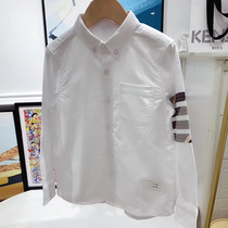 Quanma Home Japan-ROK Tong-clothing blouses male and female children Four bars White shirts Spring Summer TB Temperament Campus Shirts