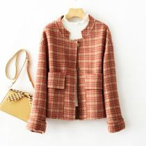 2020 Autumn and Winter new Chandon double-sided wool coat womens short vintage handmade woolen coat