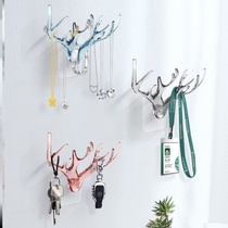 Key Hook Wall-mounted Doorway Free From Punch Powerful Door Rear Creative Cute Wall No Mark Hung Hanger Contained Durable