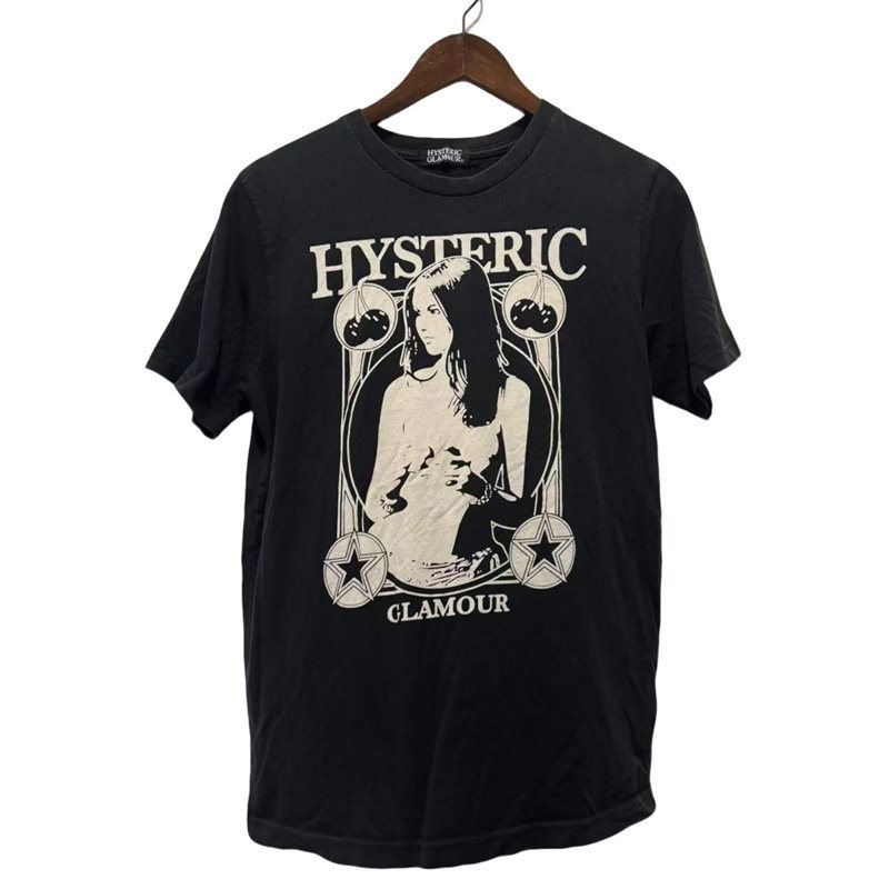 Hysteric Glamor Border Portrait Print Hysterical Short-Sleeved T-Shirt