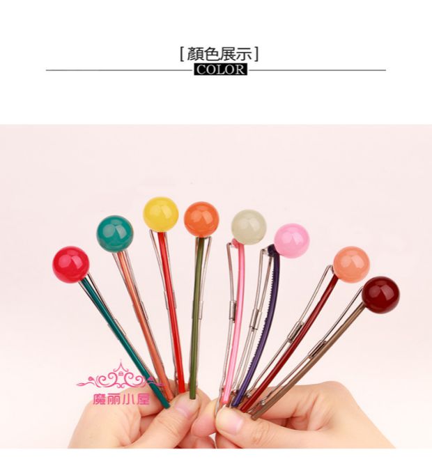 Hàn Quốc ngọt ngào kẹp tóc kẹp tóc kẹp tóc đuôi ngựa clip kẹo màu bangs clip từ clip clip ngang mũ nón phụ kiện tóc kẹp càng cua 3 răng