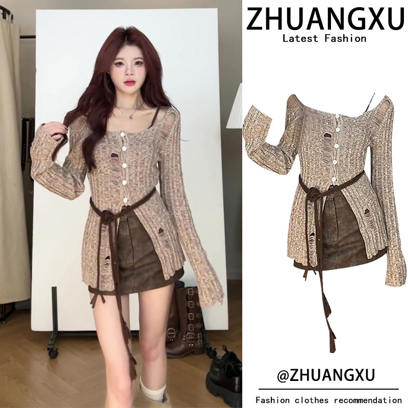 High-End Elegant Goddess-Style Dress Two-Piece Set, Melard High-End Suit, 2023 New Autumn Women's Collection High-End Elegant Goddess-Style Dress Two-Piece Set, Melard High-End Suit, 2023 New Autumn Women's Collection