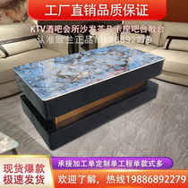 Factory direct sales hot-selling KTV bar club coffee table B&B coffee table with drawer coffee table luminous coffee table