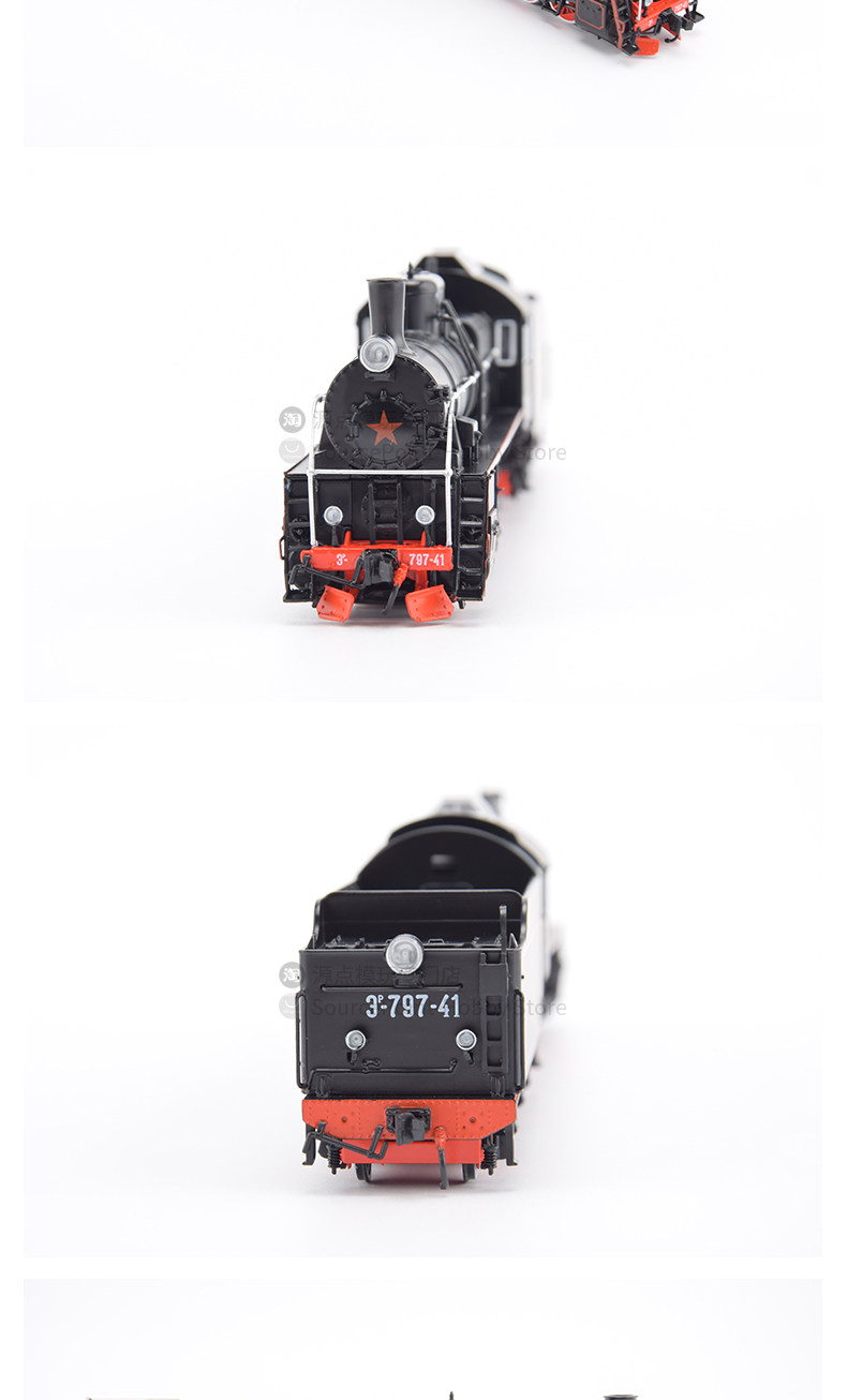 Модель машины 全新1:87苏联er蒸汽机车彷真模型收藏级俄罗斯e级火车成品jlkn026