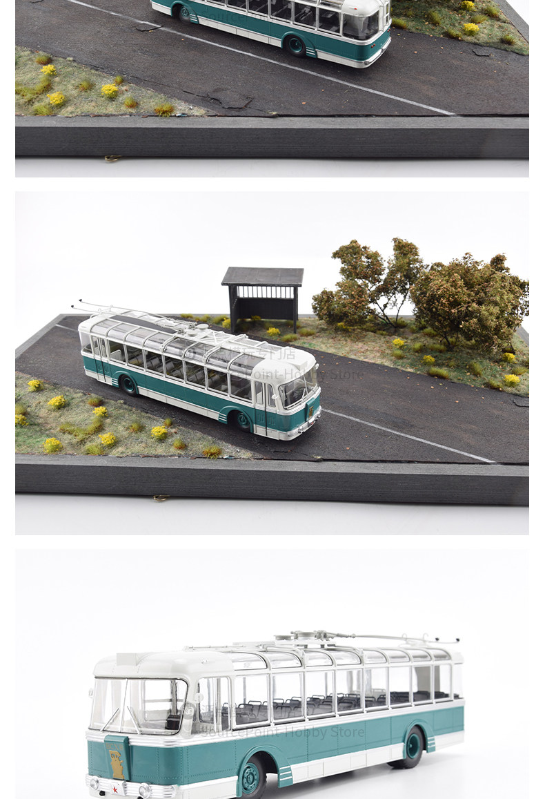 Модель машины 俄罗斯公交车模型1/43无轨电车