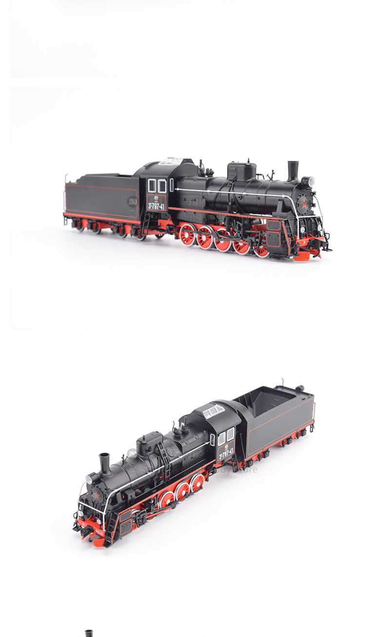 Модель машины 全新1:87苏联er蒸汽机车彷真模型收藏级俄罗斯e级火车成品jlkn026