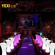 Led light bàn cafe bar bàn ghế sáng tạo đồ nội thất dạ quang tráng miệng shop bar KTV bàn cà phê phân - Giải trí / Bar / KTV