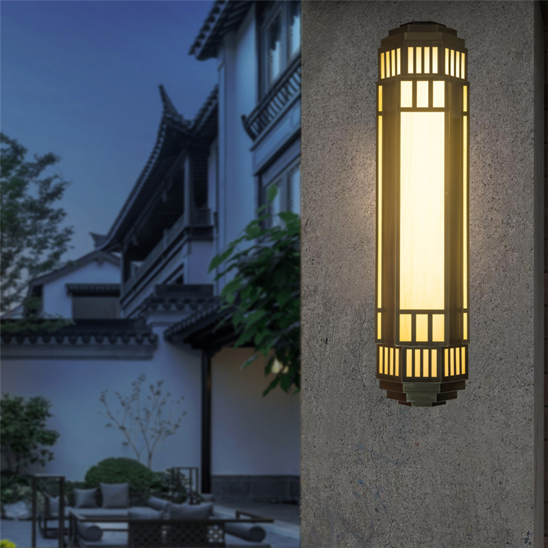 Outdoor wall lighting cloudstone doorheadlightsVilla stainless steel outdoor wall lampsChinese courtyard lampsGarden lampsFenced lamp