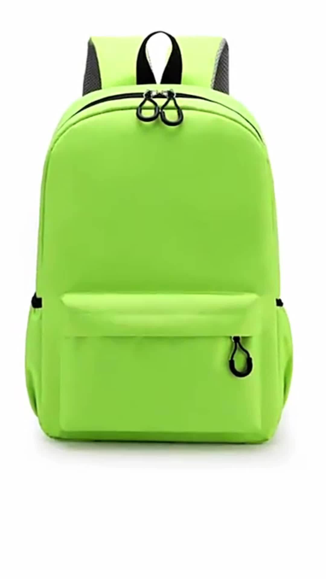 Factory Price Primary School 300d Polyester Black School Bags Backpack Girls Boys Children