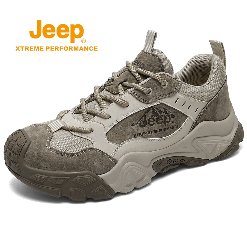 Jeep Men's Shoes Spring and Summer New Outdoor Hiking Shoes Men's Lightweight Soft-Soled Non-Slip Dad Casual Sports Shoes Jeep Men's Shoes Spring and Summer New Outdoor Hiking Shoes Men's Lightweight Soft-Soled Non-Slip Dad Casual Sports Shoes