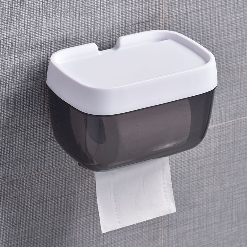 Tissue box toilet toilet paper toilet paper box waterproof light luxury hanging box punch-free dressing room rack roll toilet paper toilet 1
