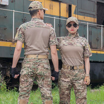 Summer new tactical frog suit short-sleeved camouflage suit male G3 female field military training uniform instructor outdoor training suit