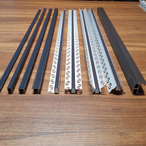 Linear lamp embedded thread-shaped lamp black titanium strip light strip strip hall ceiling light strip