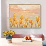 5D Tulip Diamond Painting Living Room Небольшие части 2023 Новый бриллиант спальня палка Diamond Cross Stitch Simple Modern Restaurant