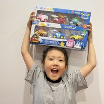 Poli deformation police car Perli sheriff toy car Perli rescue team Amba ambulance Roy fire car