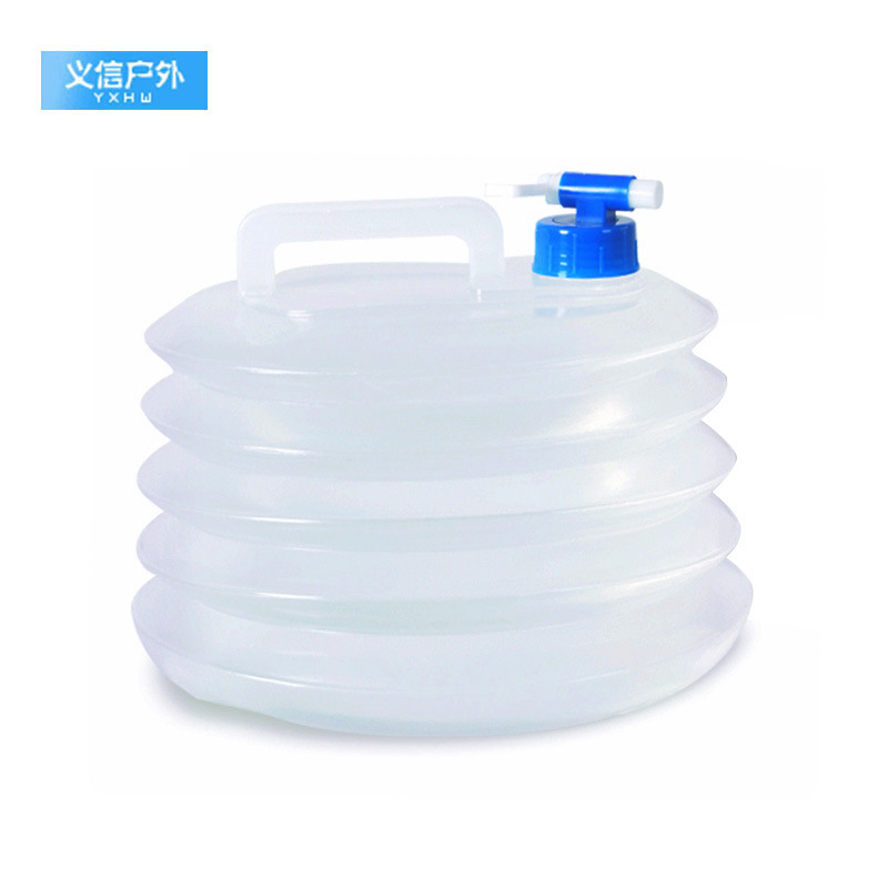 Outdoor Folding Bucket Portable PE Folding Water Bag Camping Camping Tour Cycling Bucket Plastic Water Bag