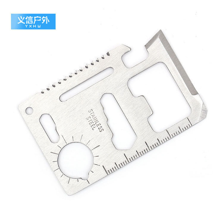 Outdoor Multifunction Credit Card Knife Single Tooth Double Tooth Thickened Camping Portable Tool Lifesaving Card Knife Army Knife card