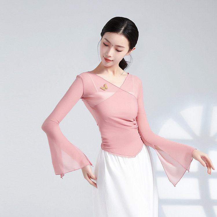 2024新款中国舞练功服古典舞纱衣:🌸飘逸美学+极致舒适,舞者必入神器! -现代舞服装-淘宝好物网
