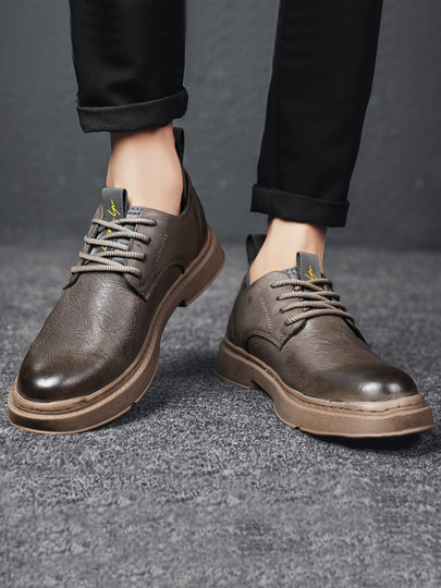 Martin boots men's low-top 2026 new Martin shoes men's casual leather shoes British workwear men's shoes spring