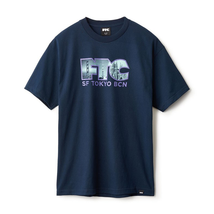 San Francisco Skateboard Hall Brand FTC OG CITIES T-shirt Short Sleeve San Francisco Tokyo Bassa