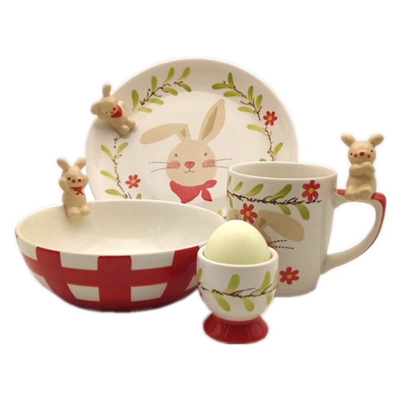 Shu also Thailand import cartoon ceramic tableware keller cup children to use bowl dish dish children children