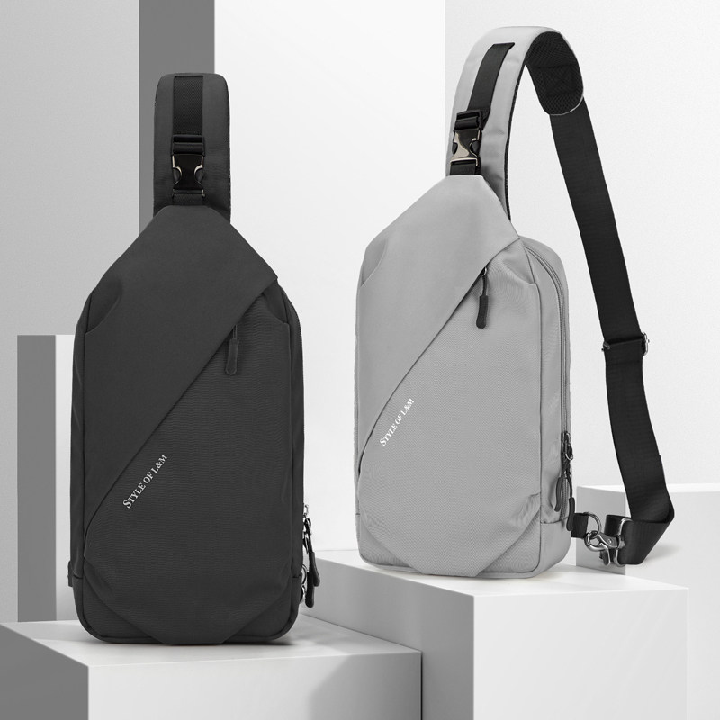 Original new satchel men's breast charter capable of single shoulder skewed satchel men's bag buns bag for men's bags