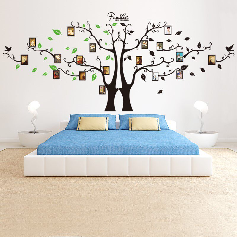 Big tree Large photo wall stickers Company culture wall stickers Bedroom Primary school classroom Office stickers Growing tree