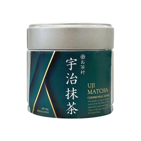 现货秒发~日本茶村人气款福冈八女抹茶翠宝宇治抹茶40g罐装