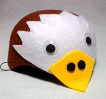 Performance supplies Party dress COS props Cute small animals Eagle headdress Hat carved headdress