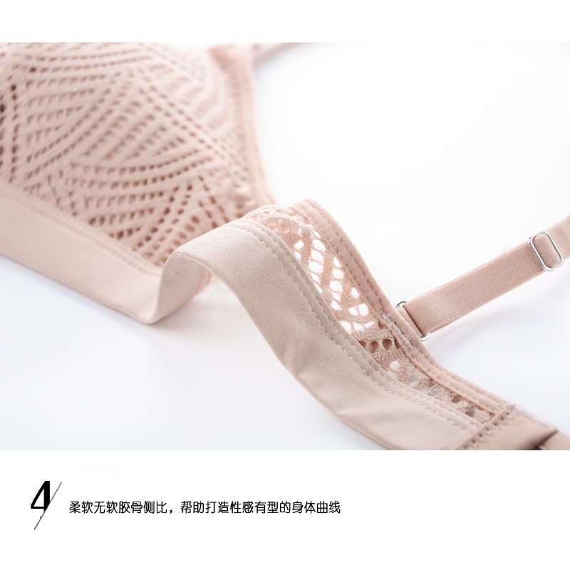 Châu Âu và Mỹ thoải mái cơ bản mỏng gợi cảm thở hơi tam giác bralette bra đặt mà không có vòng đồ lót bằng thép đồ lót calvin klein nữ chính hãng
