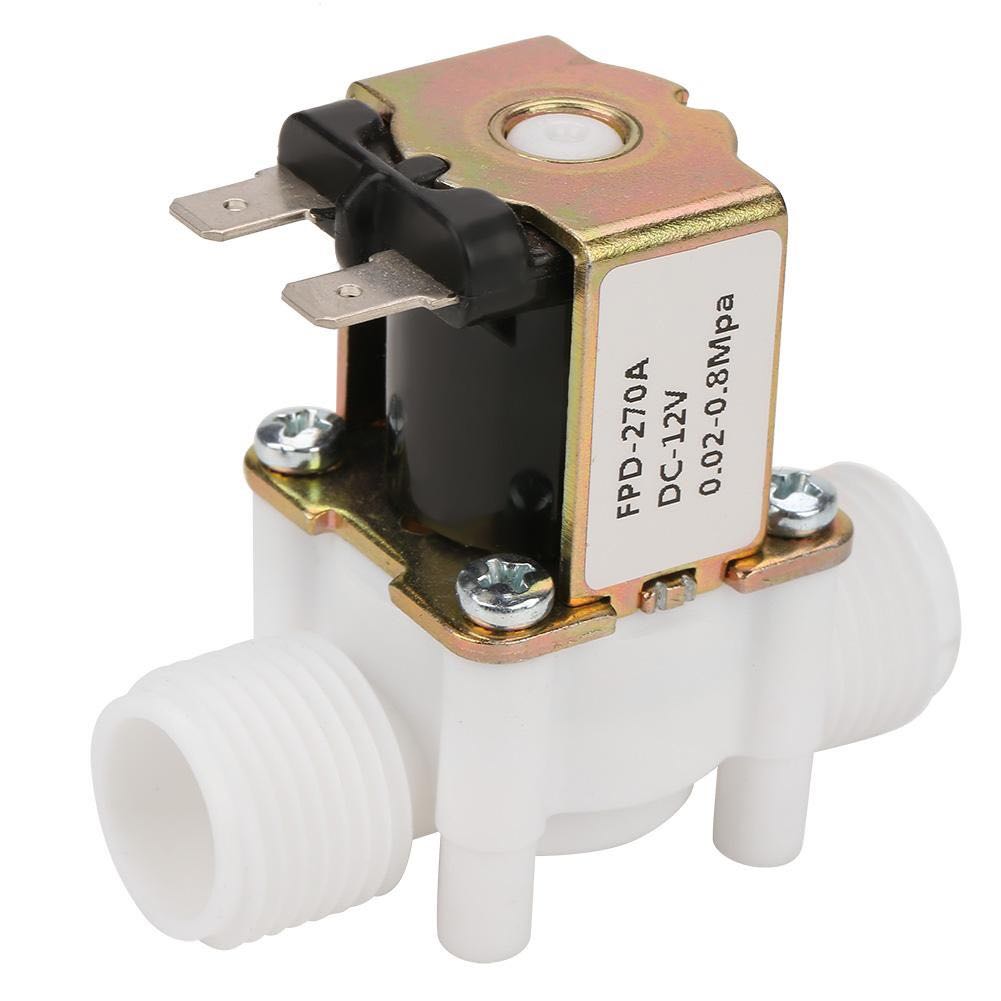 4-point inlet solenoid valve plastic solenoid valve normally closed solenoid valve 12v 24v AC220V long 66mm real shot