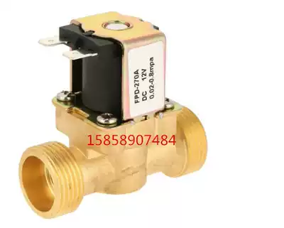 All copper 6-point solenoid valve normally closed water inlet solenoid valve DC12v DC24v AC220v accessories high quality