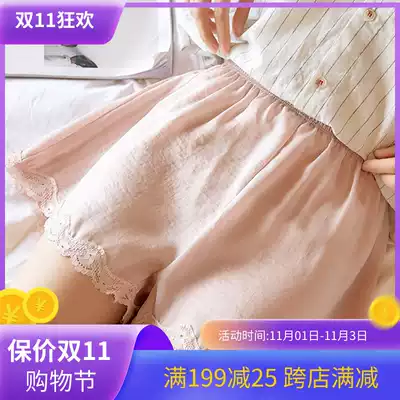 Safety pants women can wear anti-gloss summer new non-curly lace lace shorts loose Korean version of underwear