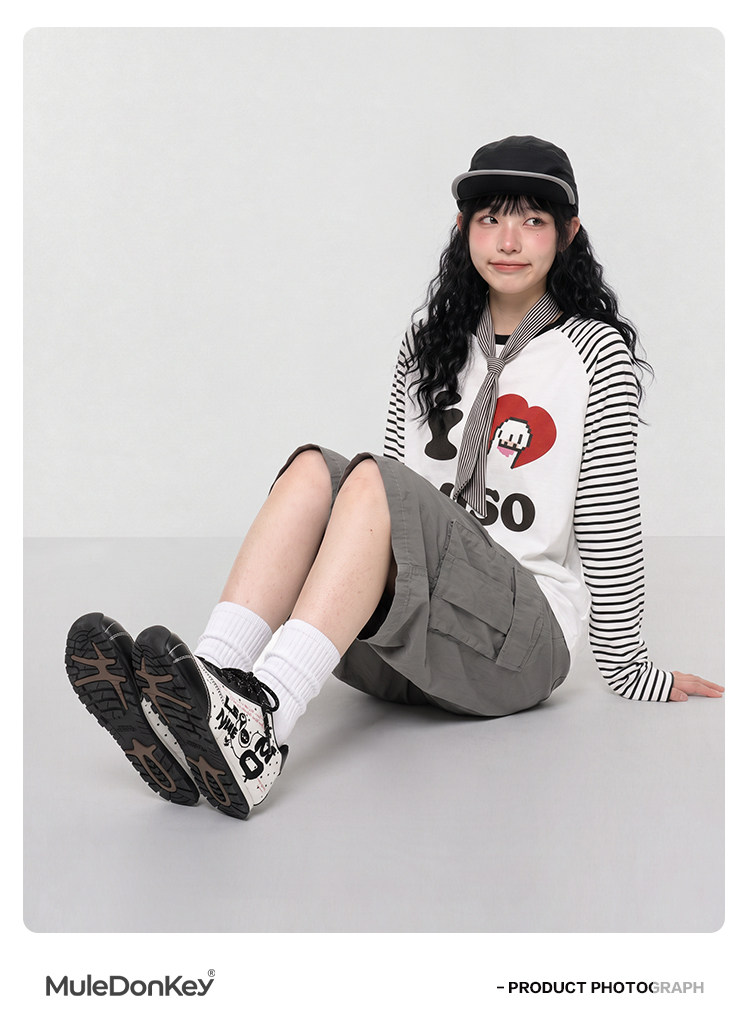 Mule Donkey Canvas Color-Block Chunky Trainer