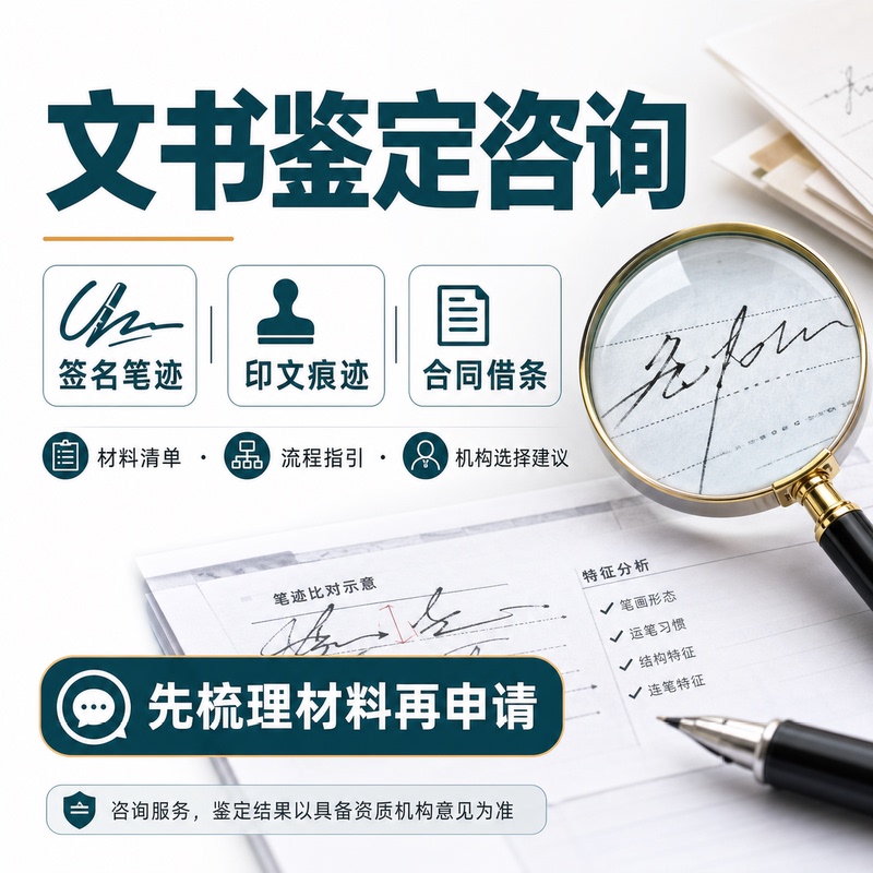Professional Document Authentication Consulting Services, Signature Handwriting and Imprint Traces, Contract and Loan Notes, Document List Authentication Consultation