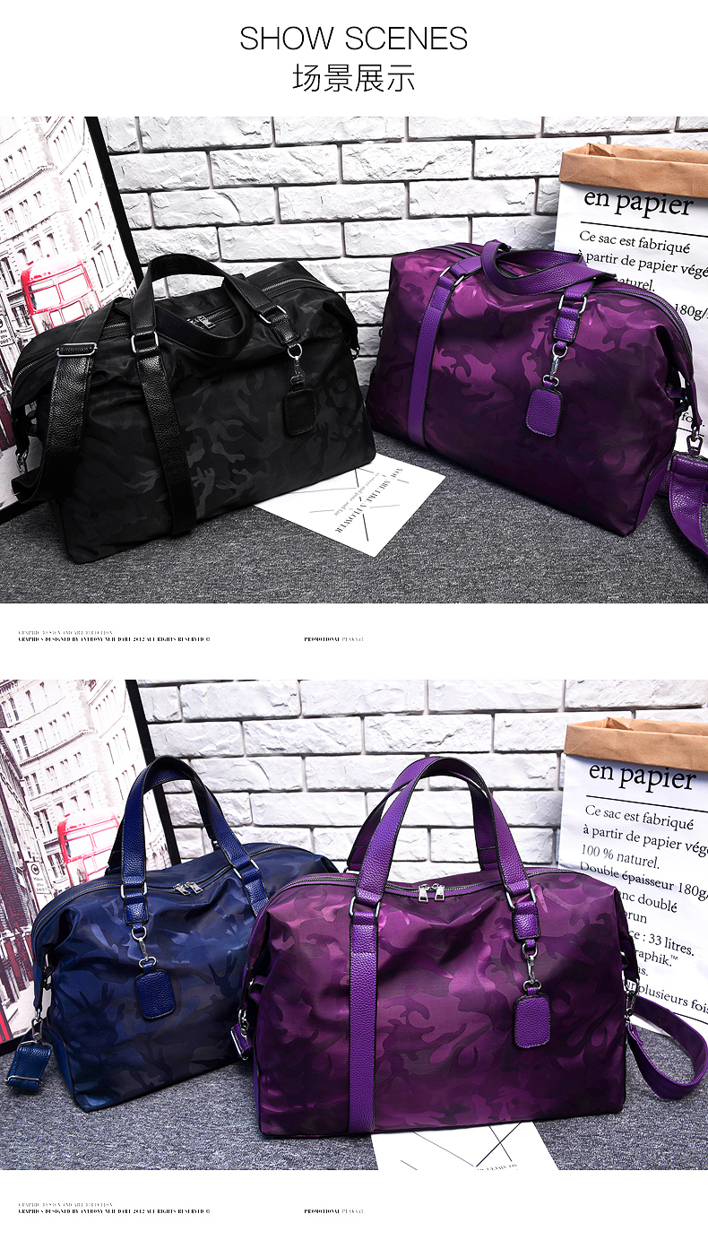 Túi vải du lịch Oxford 2019 mới nylon vải thường thời trang công suất lớn chuyến đi kinh doanh ngắn túi hành lý túi tập thể dục - Túi du lịch túi du lịch nữ đẹp