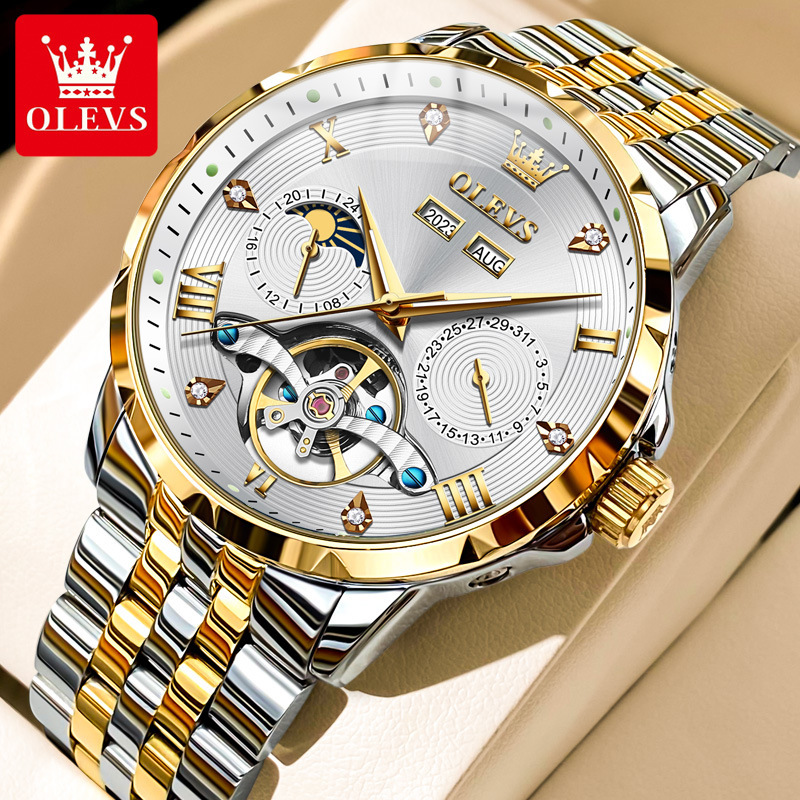 Authentic Patek Watch for Men, Automatic Mechanical, Waterproof, Fashionable, Multifunctional, Luminous, 2025 New Model, Philippe Men's Watch
