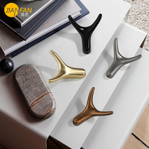 High-end shoe cabinet wardrobe adhesive hook Nordic Wall Wall Wall clothes single metal gold black fitting room hook