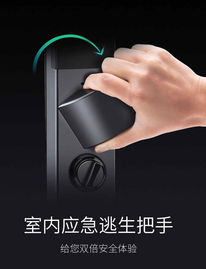 高档滑盖智能全自动指纹密码锁家用别墅大门防火防盗门锁双锂电池 高档滑盖智能全自动指纹密码锁家用别墅大门防火防盗门锁双锂电池