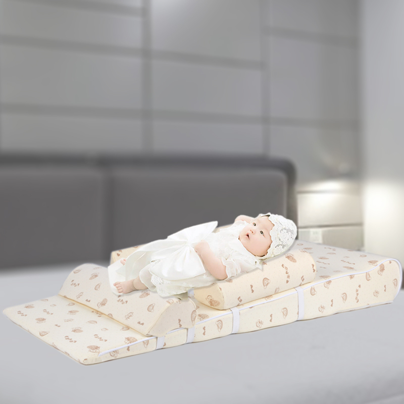 Baby Anti-Spit-Up Slope Pad, Newborn Bed-In-Bed, Baby Side-Lying Guardrail, Sleep Shaping Pillow, Breastfeeding Aid