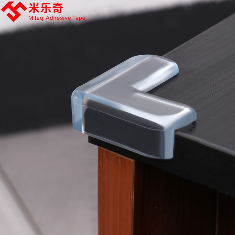 Table corner anti-crash patch transparent silicone protective sleeve marble glass tea table table anti-wear and abrasion-resistant bag edge leg cushion