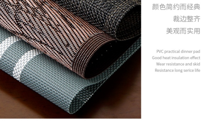 Tấm cách nhiệt PVC Teslin West Nhật Bản pad cách nhiệt không thấm nước dùng một lần mat món ăn mat chịu nhiệt bảng mat vải hai - Khăn trải bàn khăn trải bàn gỗ phòng khách