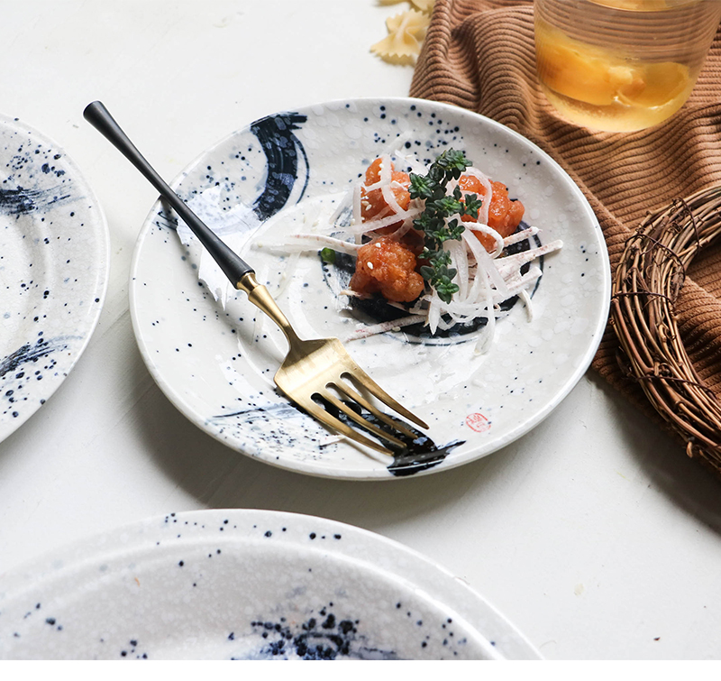 Tao soft pasta dish plate beefsteak disc Japanese wearing SaPan cake salad plate disk 0 ipads plate