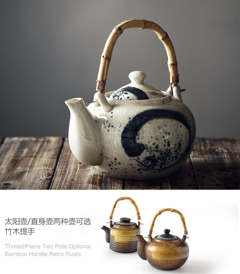 Tao soft restoring ancient ways do old single pot of pottery and porcelain Japanese teapot household hotel restaurant Chinese large girder pot of the teapot