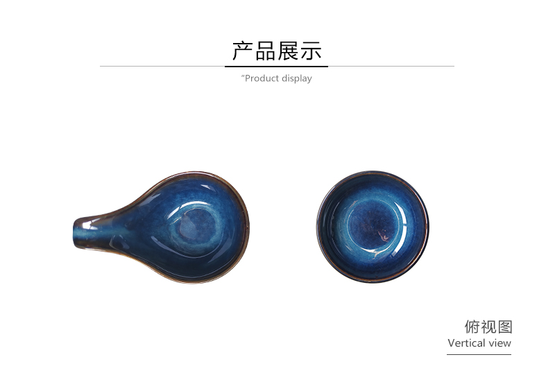 Ceramic pottery soft little blue plate pickled flavor dish plates, creative household utensils restaurant tableware