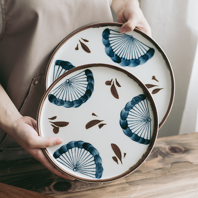 Tao soft northern wind hand - made ceramic disc dinner plate home plate creative breakfast tray was dessert plate steak dishes