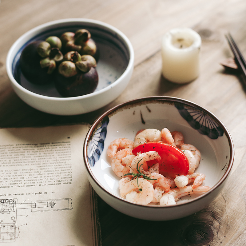 Tao soft is 6 inch ceramic tableware under the glaze color Japanese noodles in soup bowl bowl household rainbow such as bowl soup bowl, lovely rainbow such use